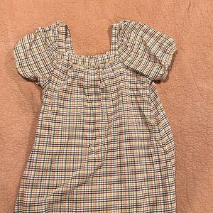 Square neck mini dress